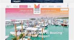 Desktop Screenshot of miamiboatshow.com