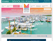 Tablet Screenshot of miamiboatshow.com